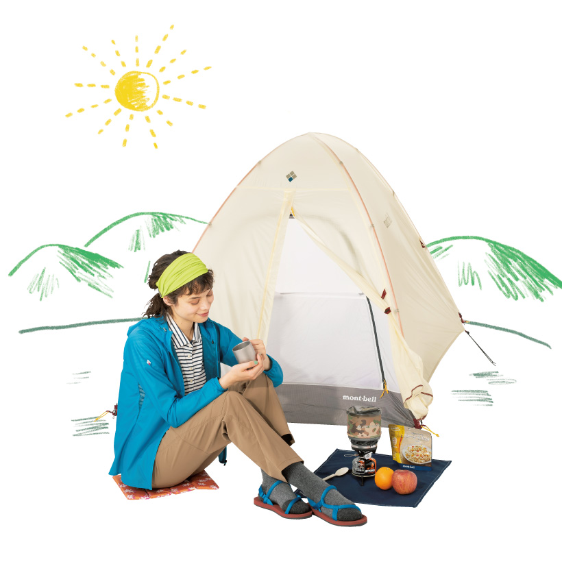 ランドネ Mont Bell 春夏アウトドアコーディネート集 モンベル