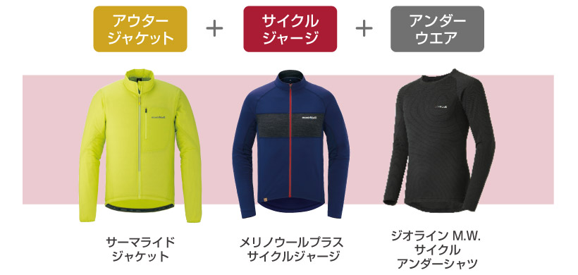 快適なライディングのために！ 秋冬サイクルウエアガイド｜モンベル