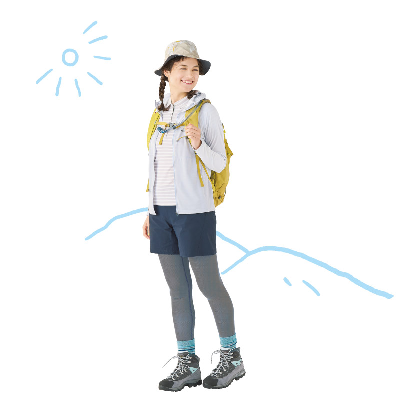 春夏をさわやかに楽しむ ランドネ Mont Bell アウトドアコーディネート集 モンベル