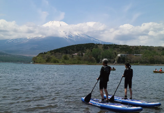 山中湖でSUP