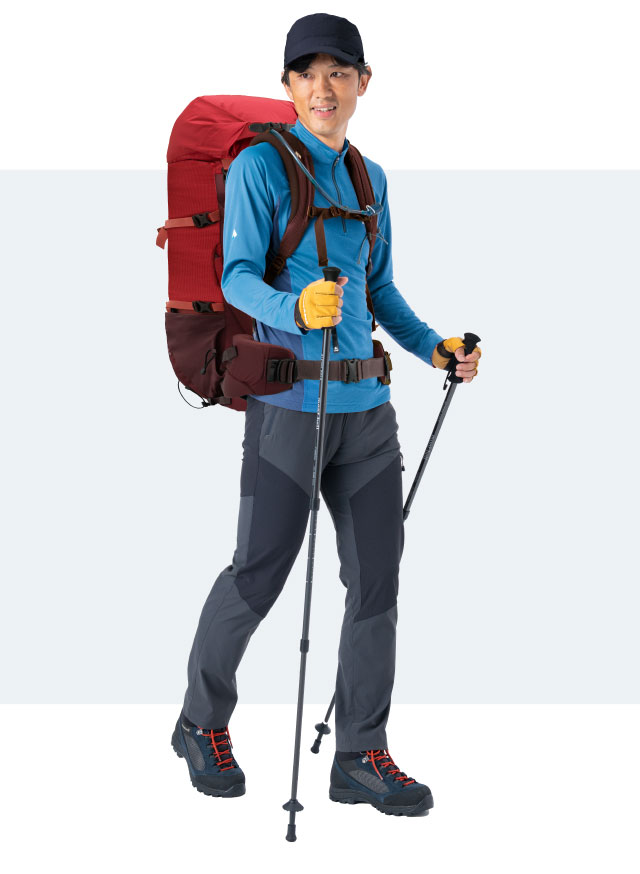 トレッキング ポール 登山 杖 折りたたみ コンパクト 夏山 縦走 若々